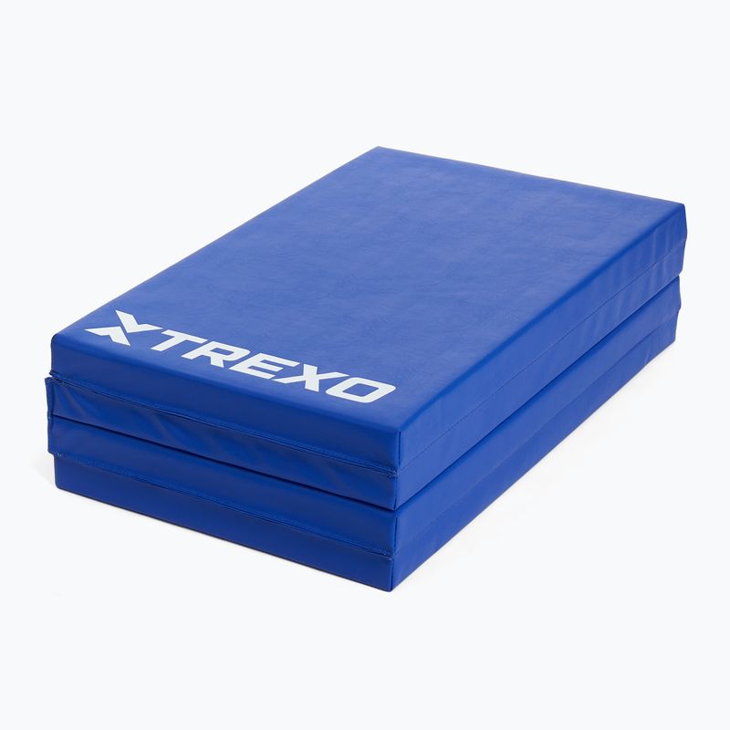 Saltea de gimnastică TREXO pliabilă 195 x 80 x 5 cm albastră 4
