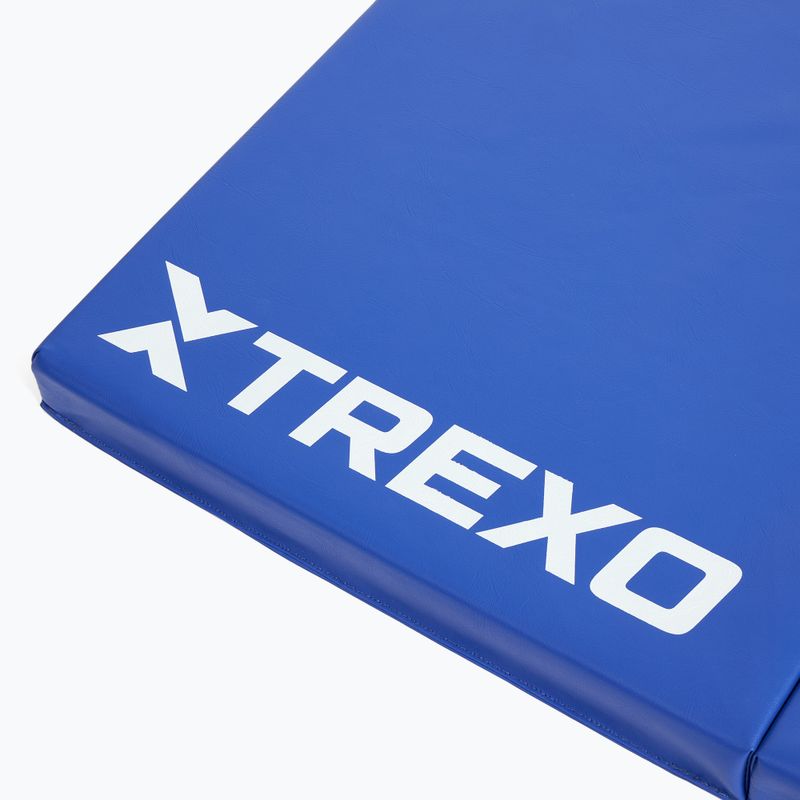 Saltea de gimnastică TREXO pliabilă 195 x 80 x 5 cm albastră 7