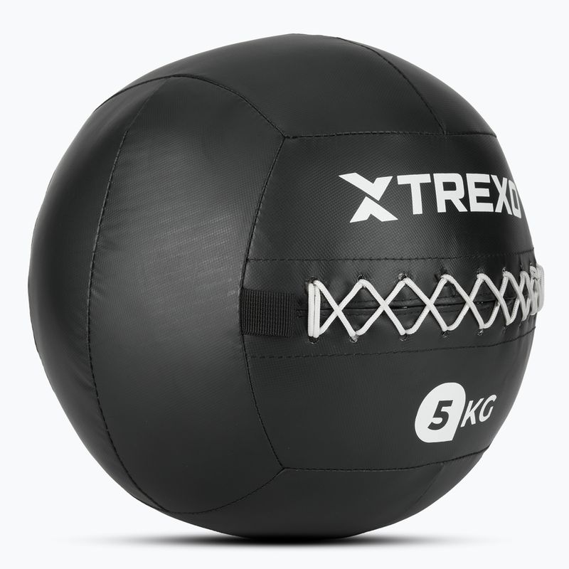 Minge medicinală TREXO Wall Ball 5 kg negru 2