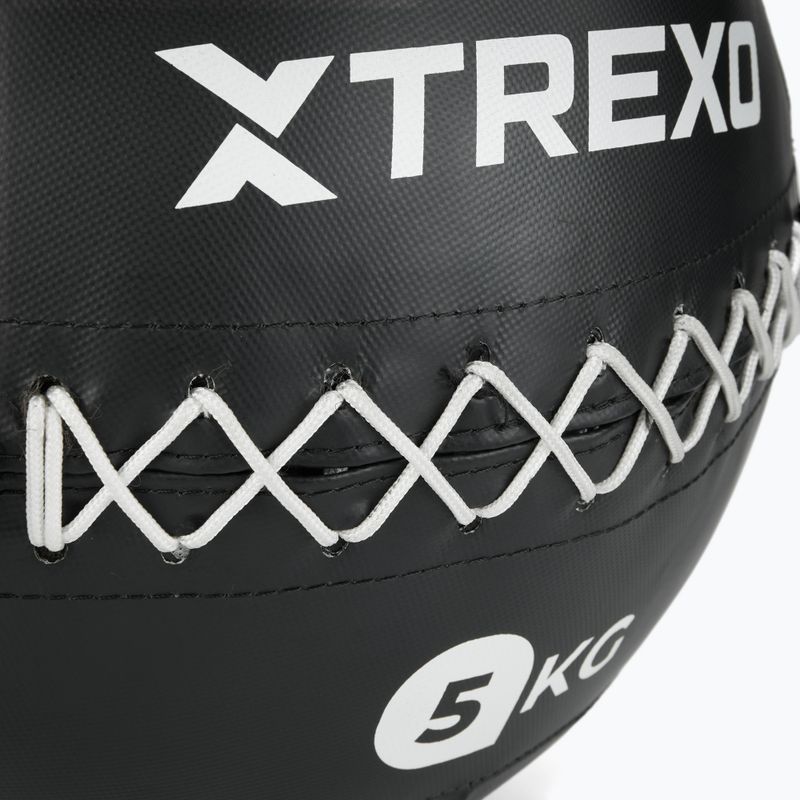 Minge medicinală XTREXO Wall Ball 5 kg negru 4
