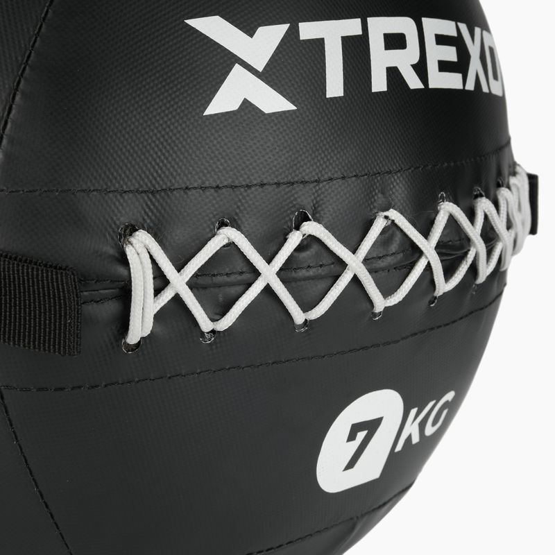 Minge medicinală TREXO Wall Ball 7 kg negru 3