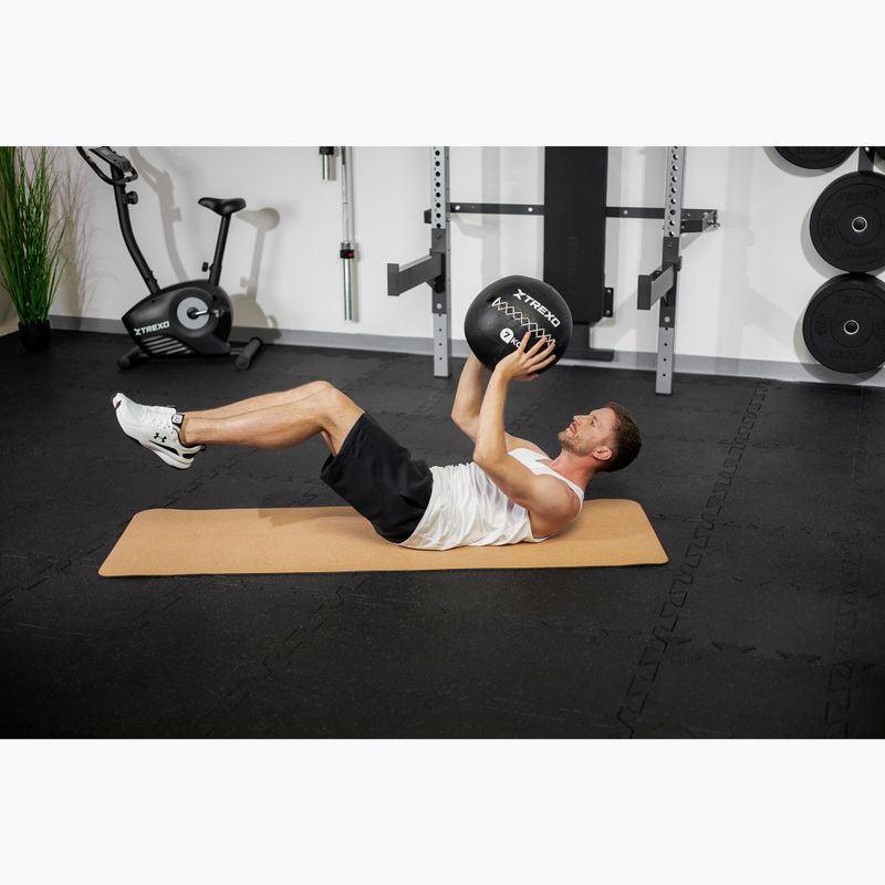 Minge medicinală XTREXO Wall Ball 7 kg negru 6