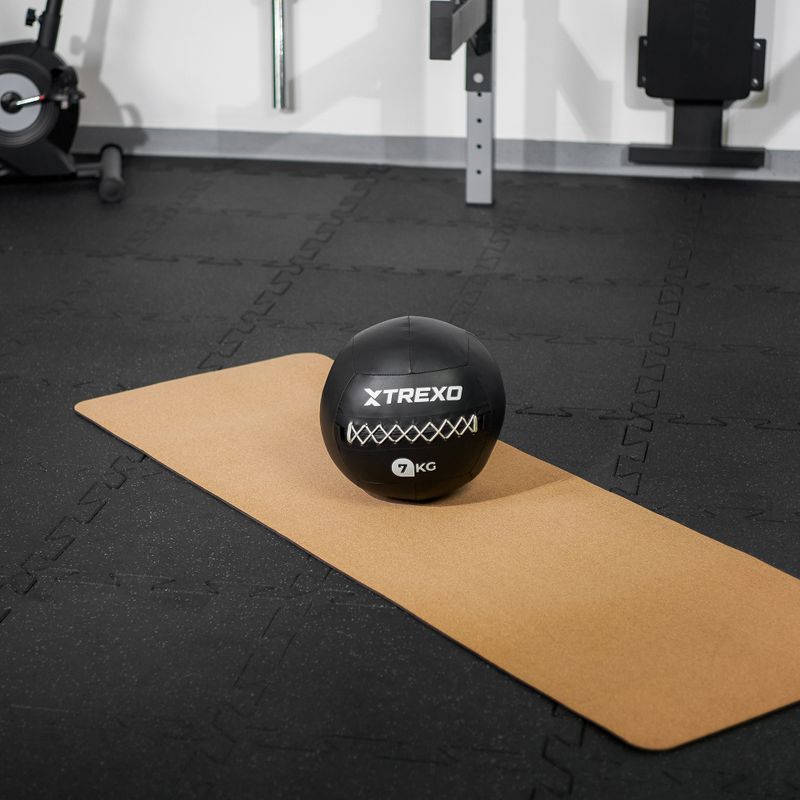 Minge medicinală XTREXO Wall Ball 7 kg negru 7