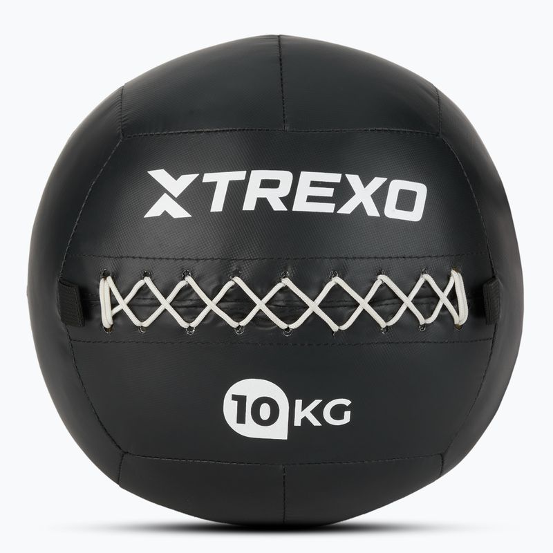 Minge medicinală XTREXO Wall Ball 12 kg negru