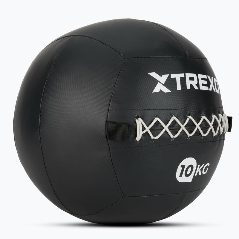 Minge medicinală TREXO Wall Ball 12 kg negru 2