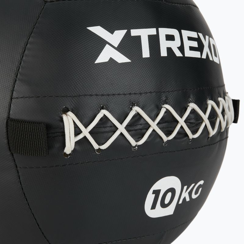 Minge medicinală XTREXO Wall Ball 12 kg negru 4