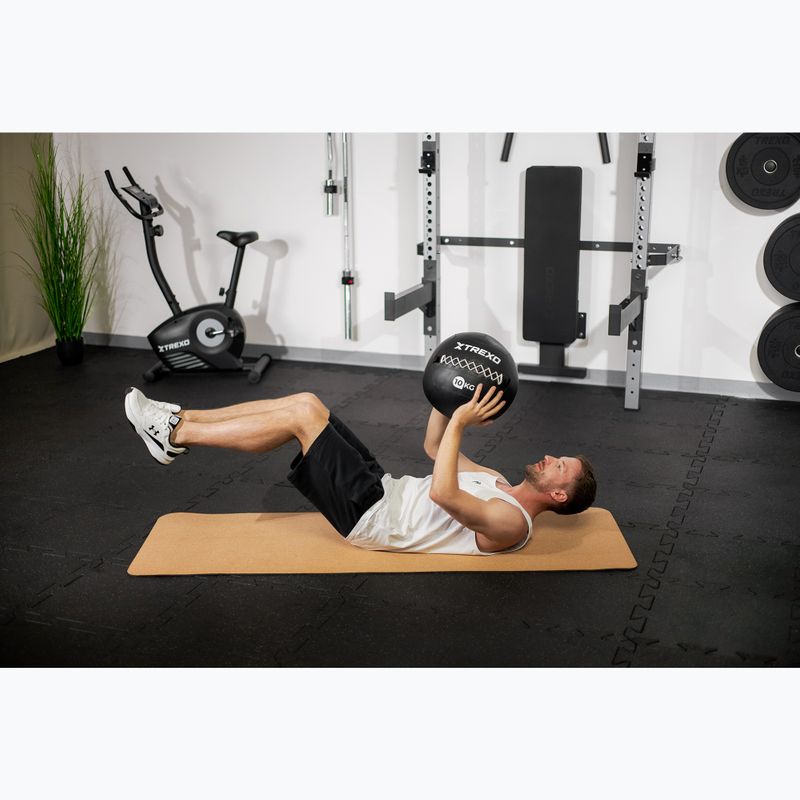 Minge medicinală TREXO Wall Ball 12 kg negru 5