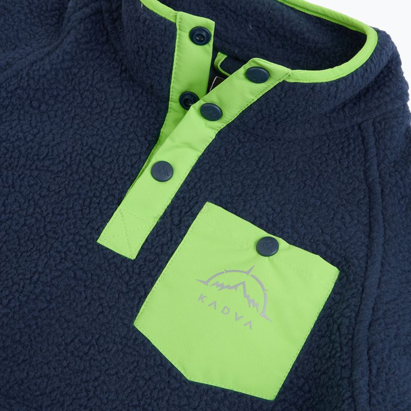 Hanorac fleece pentru copii KADVA RODIA JR albastru 13