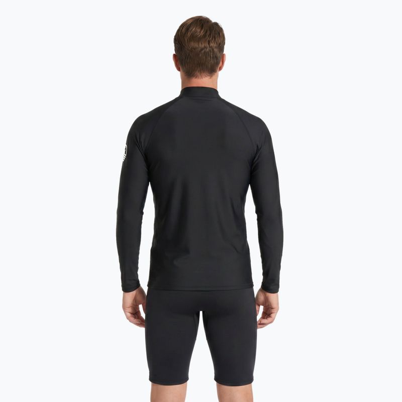 Longsleeve pentru înot Aquastic RIMOS LS UV 50+ UPF negru 3