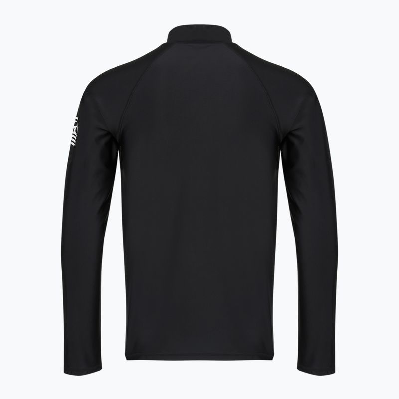 Longsleeve pentru înot Aquastic RIMOS LS UV 50+ UPF negru 6