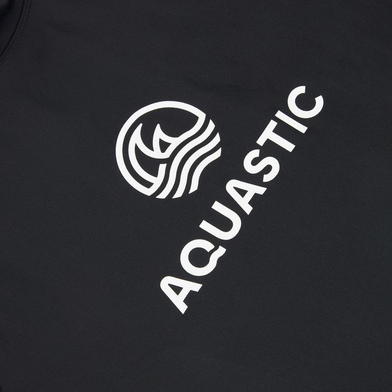 Longsleeve pentru înot Aquastic RIMOS LS UV 50+ UPF negru 7