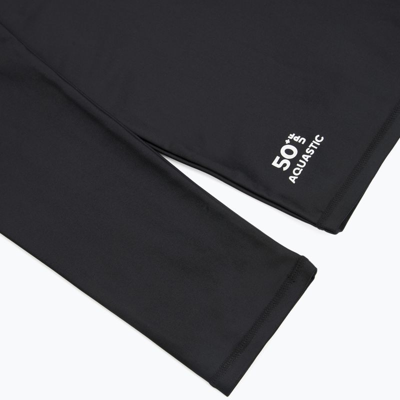 Longsleeve pentru înot Aquastic RIMOS LS UV 50+ UPF negru 8