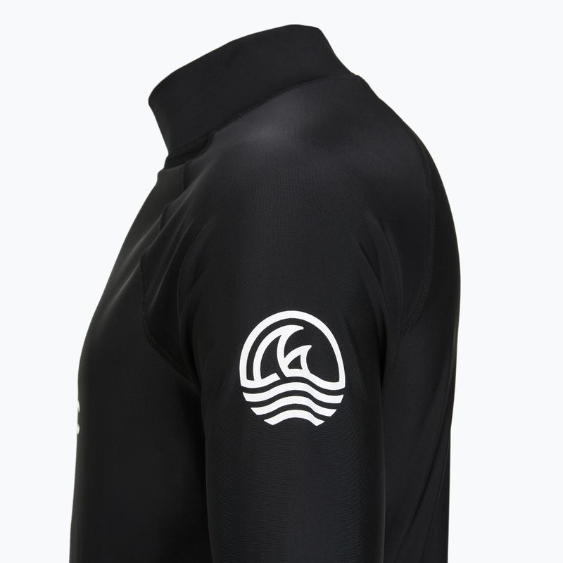 Longsleeve pentru înot Aquastic RIMOS LS UV 50+ UPF negru 10
