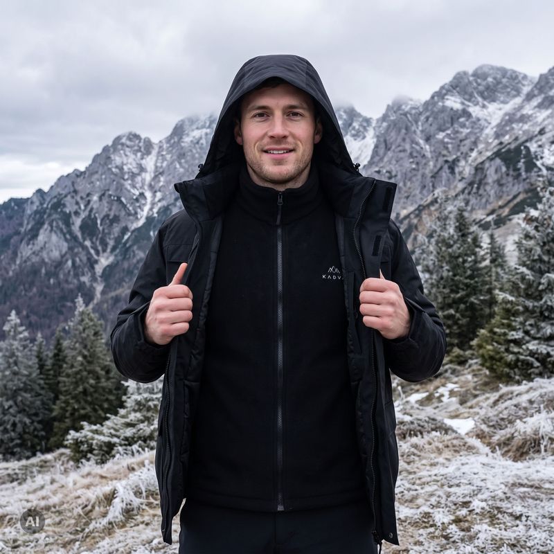 Geacă 3în1 bărbați KADVA TraiLine WP negru 6