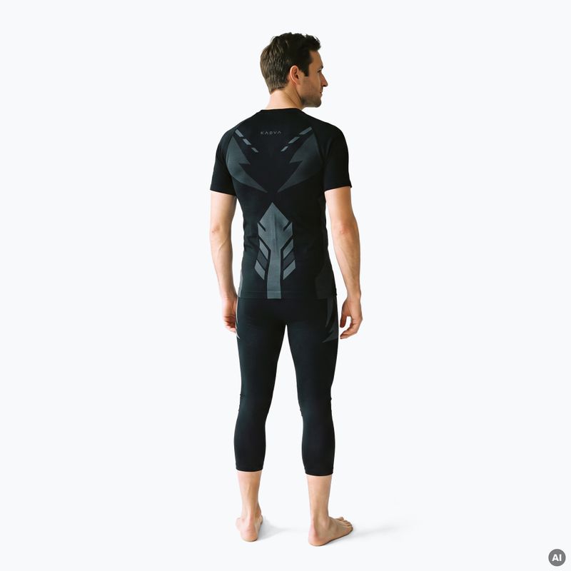 Set de lenjerie termoactivă pentru bărbați KADVA Alpinestep Thermo SH Light Plus Set Black 2