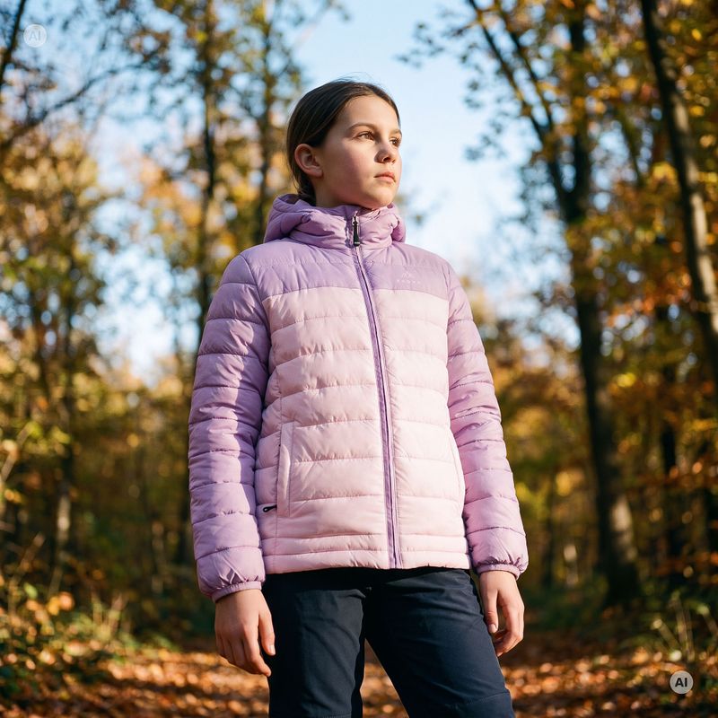 Geacă căptușită pentru copii KADVA Snoway JRG violet 6