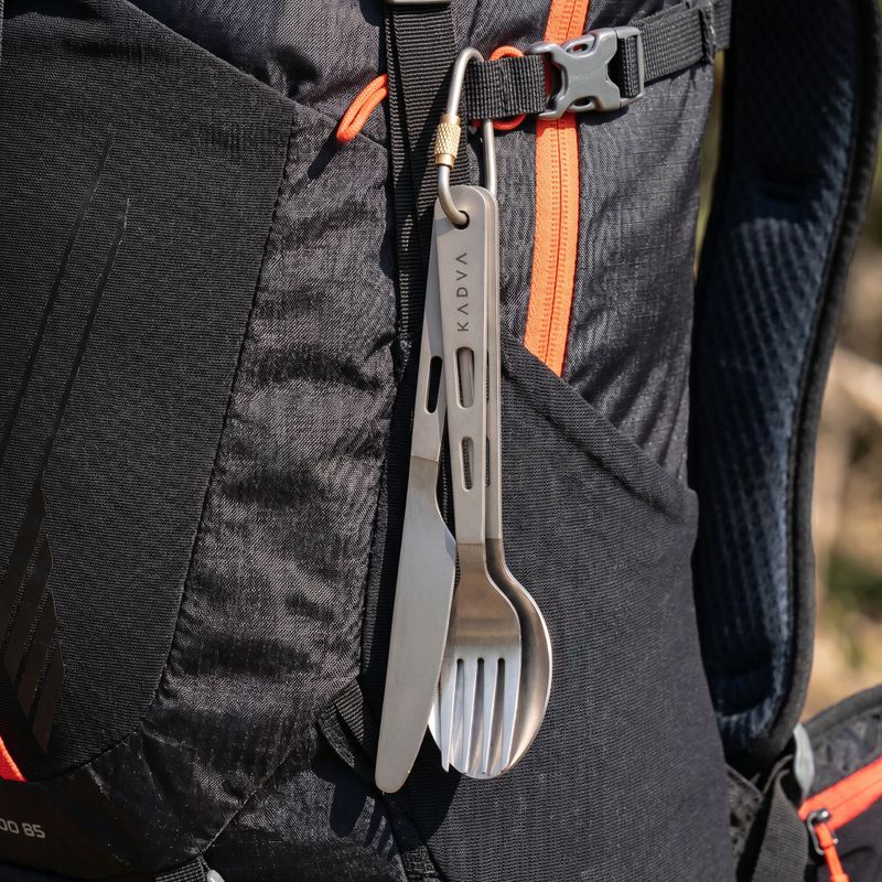 Tacâmuri turistice KADVA titanium ultralight gray 5