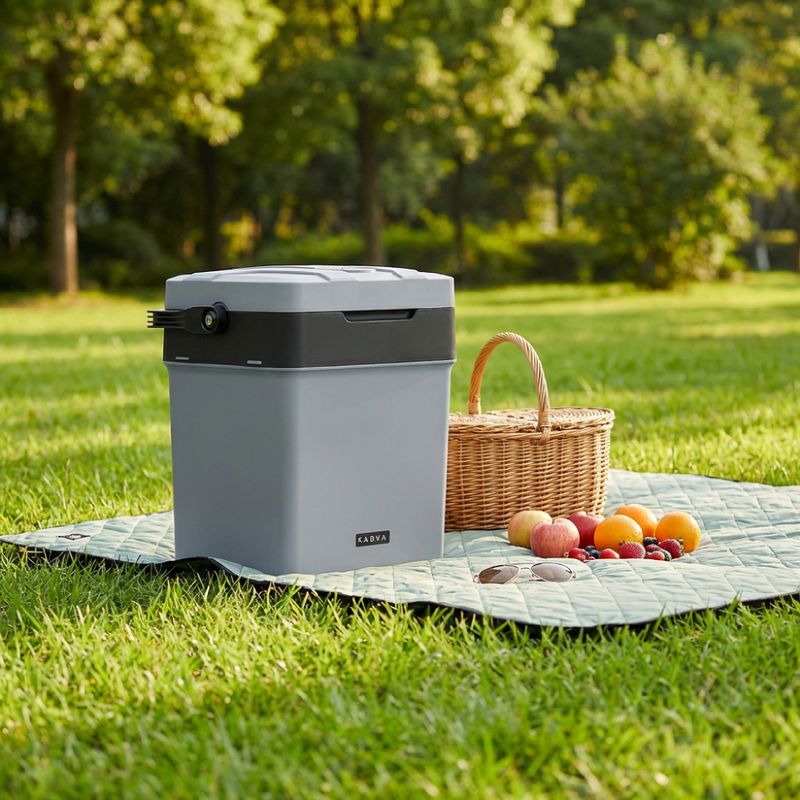 Frigider de camping KADVA AC/DC gray 4