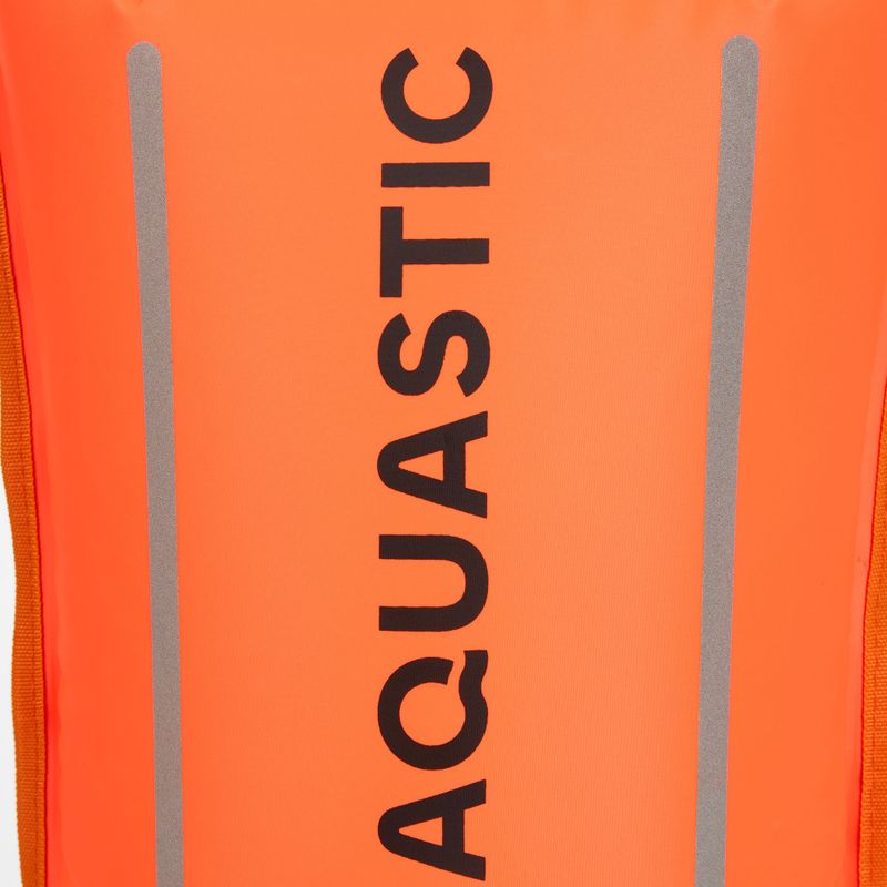 Geamandură de siguranță pentru înot cu buzunar AQUASTIC double-chamber orange 5