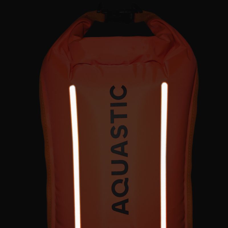 Geamandură de siguranță pentru înot cu buzunar AQUASTIC double-chamber orange 8