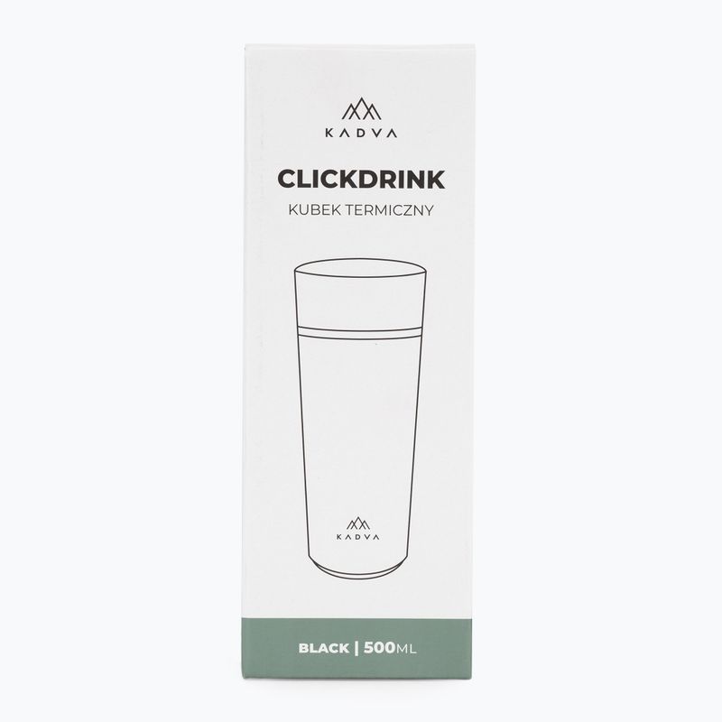 Cană termică Kadva 360 ClickDrink Black 8