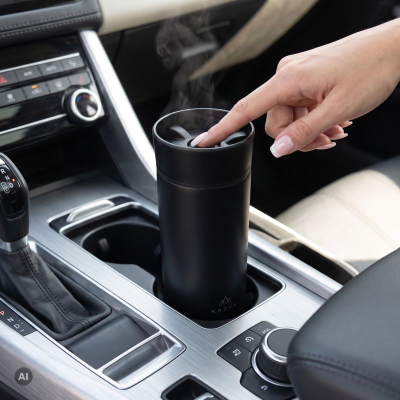 Cană termică Kadva 360 ClickDrink Black 4