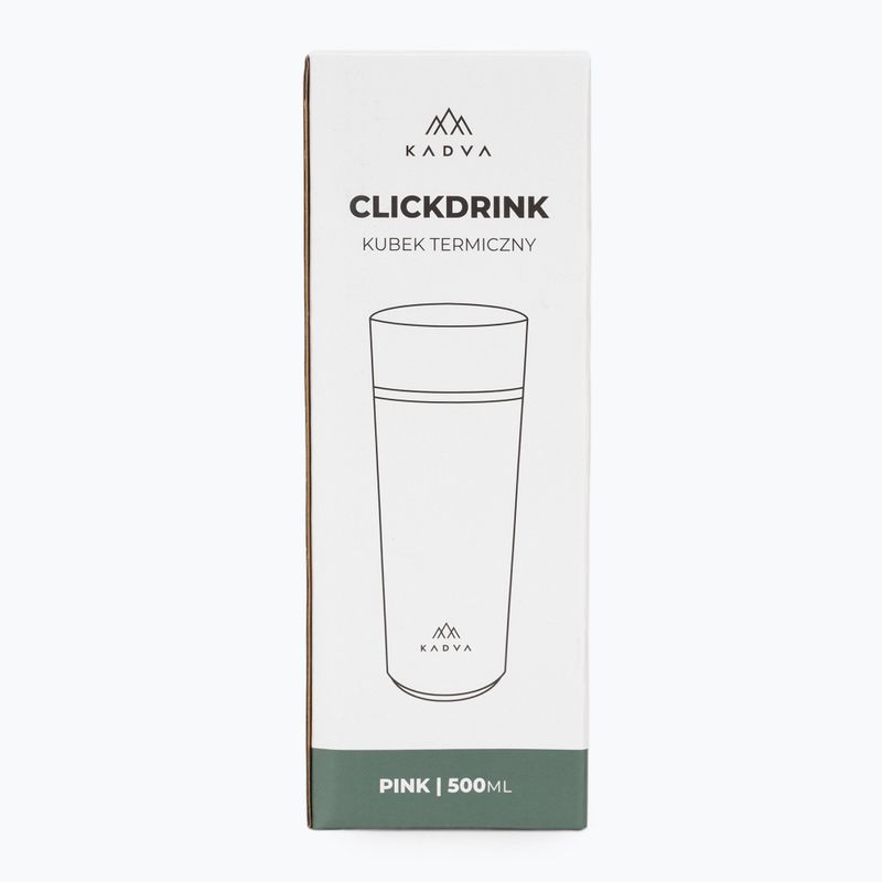 Cană termică Kadva 360 ClickDrink Pink 8