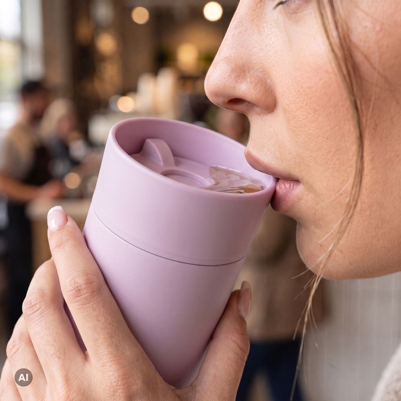 Cană termică Kadva 360 ClickDrink Pink 6