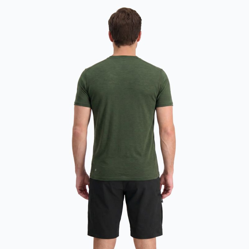 Tricou termic bărbați WOOLCANO Merino 100% TEE0546 verde 3