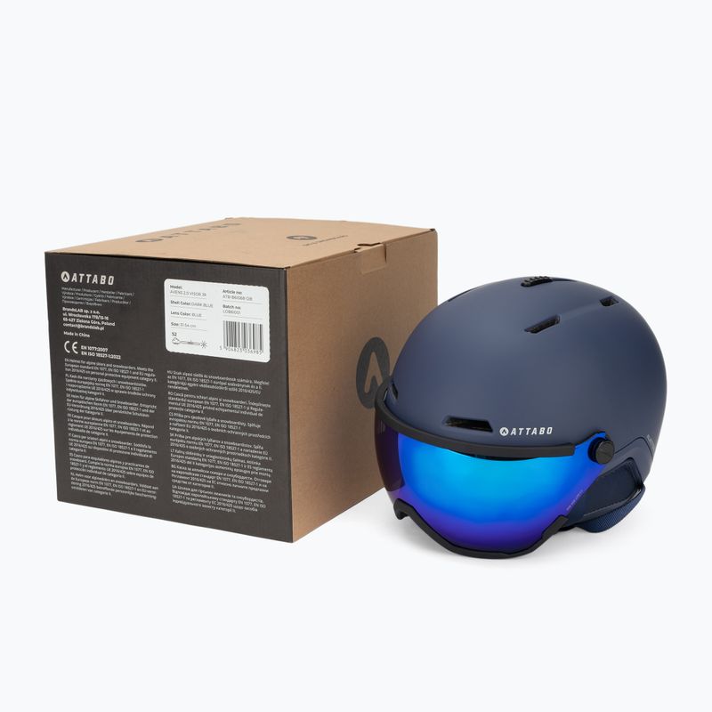 Cască de schi pentru copii ATTABO Avens 2.0 Jr Visor dark blue 9