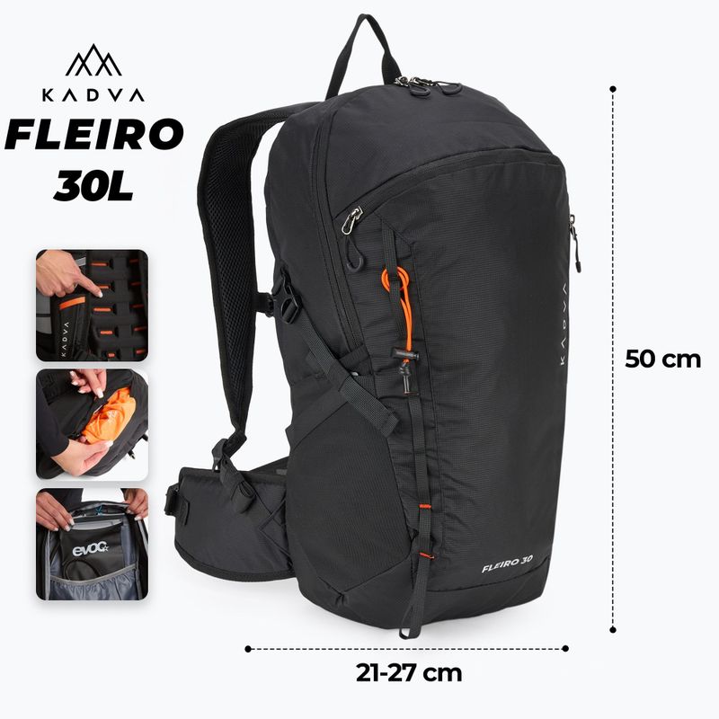 Rucsac turistic KADVA Fleiro 30 l negru 2