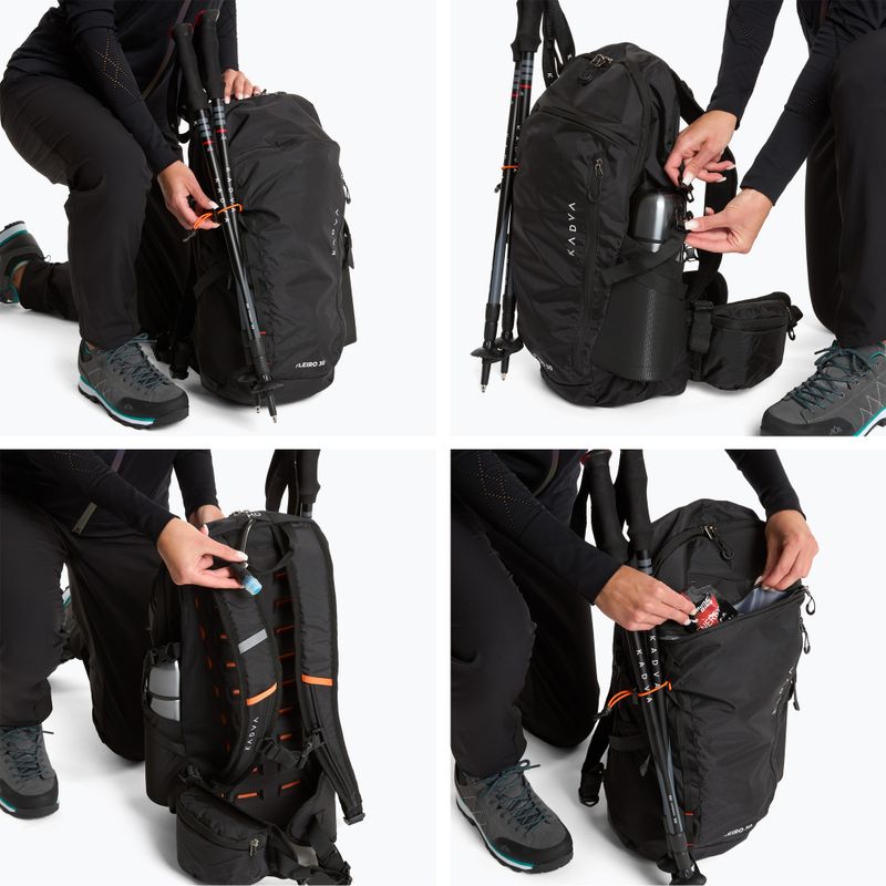 Rucsac turistic KADVA Fleiro 30 l negru 12