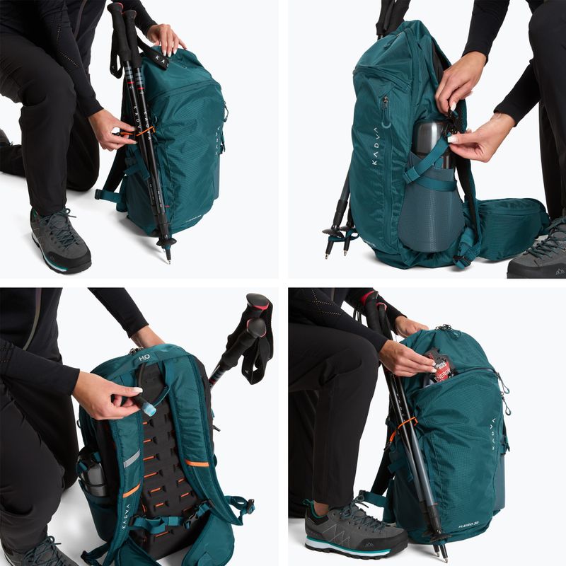 Rucsac turistic KADVA Fleiro 30 l albastru închis marin 13