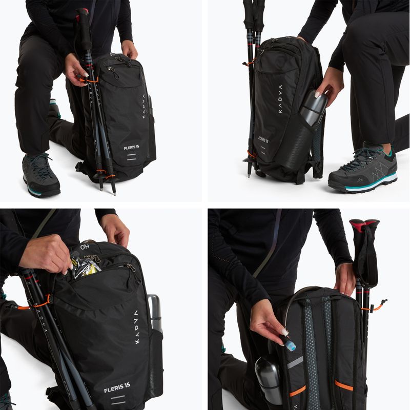 Rucsac turistic KADVA Fleris 15 l negru 10