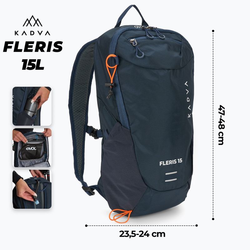 Rucsac turistic KADVA Fleris 15 l bleumarin 2