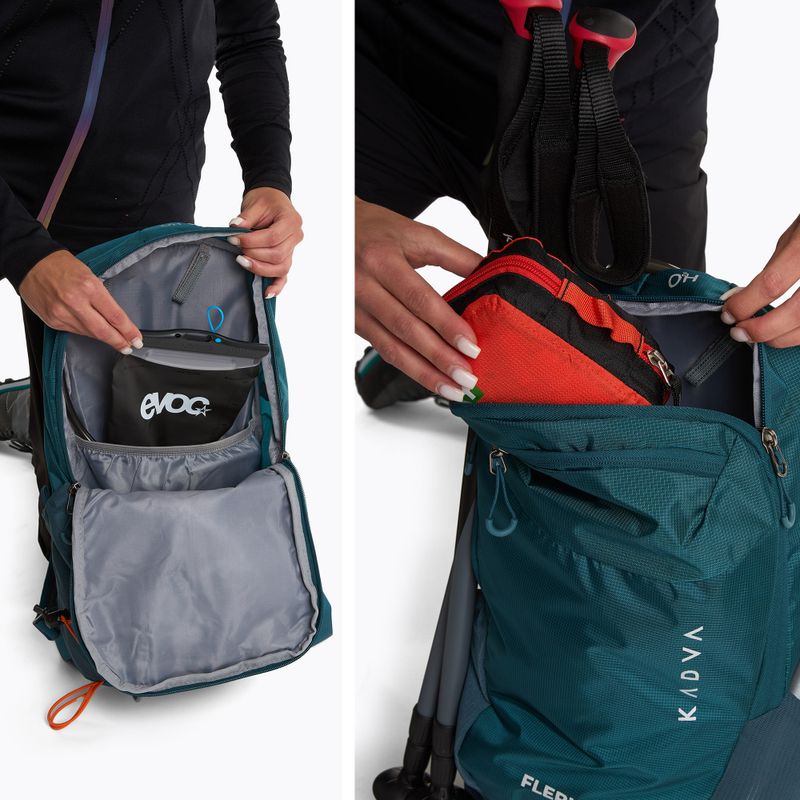 Rucsac turistic KADVA Fleris 15 l albastru închis marin 12