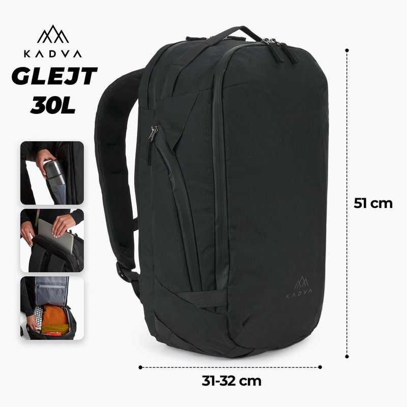 Rucsac turistic KADVA Glejt 30 l negru 2