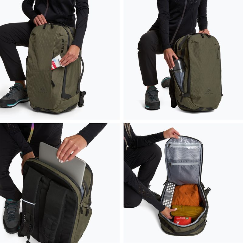 Rucsac turistic KADVA Glejt 30 l verde 12