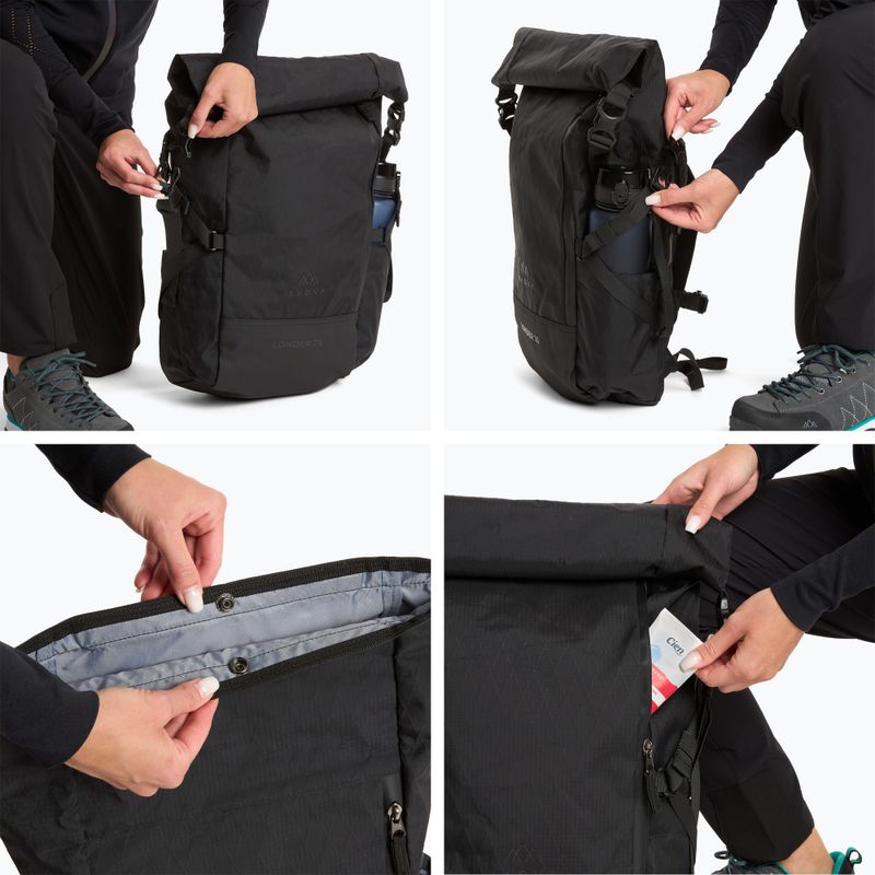 Rucsac turistic KADVA Londer 25 l negru 11