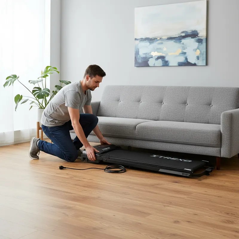 Bandă de alergare XTREXO W100+ negru 5