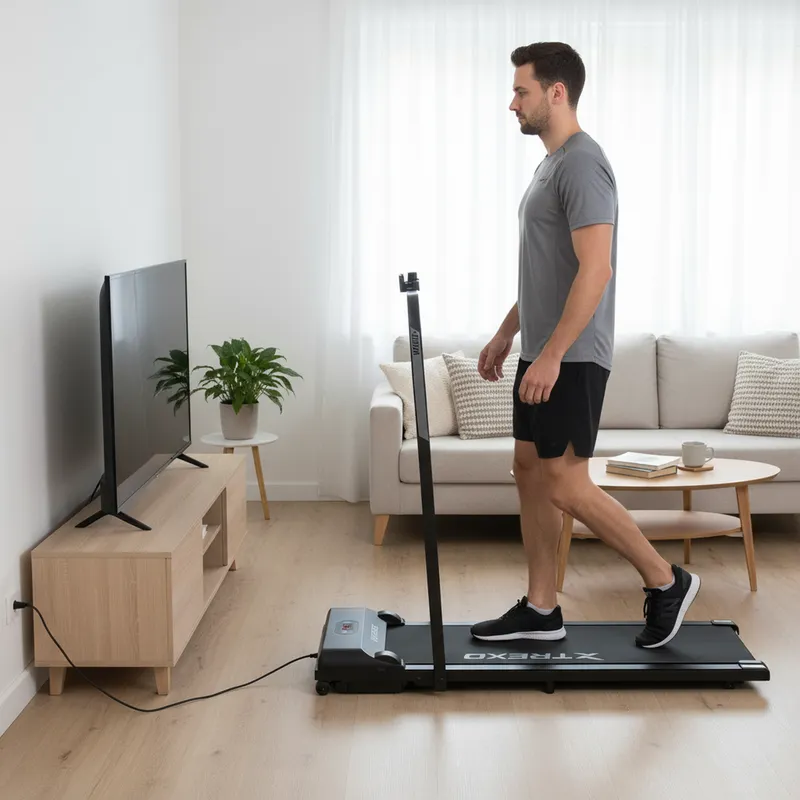 Bandă de alergare XTREXO W100+ negru 6