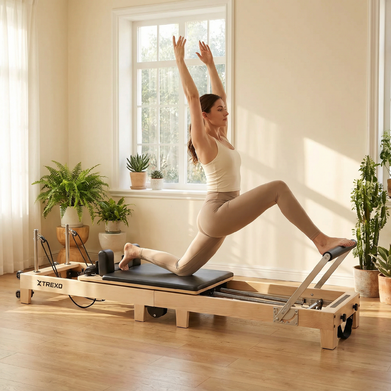 Reformer XTREXO CTRL-Core W składany drewniany 6