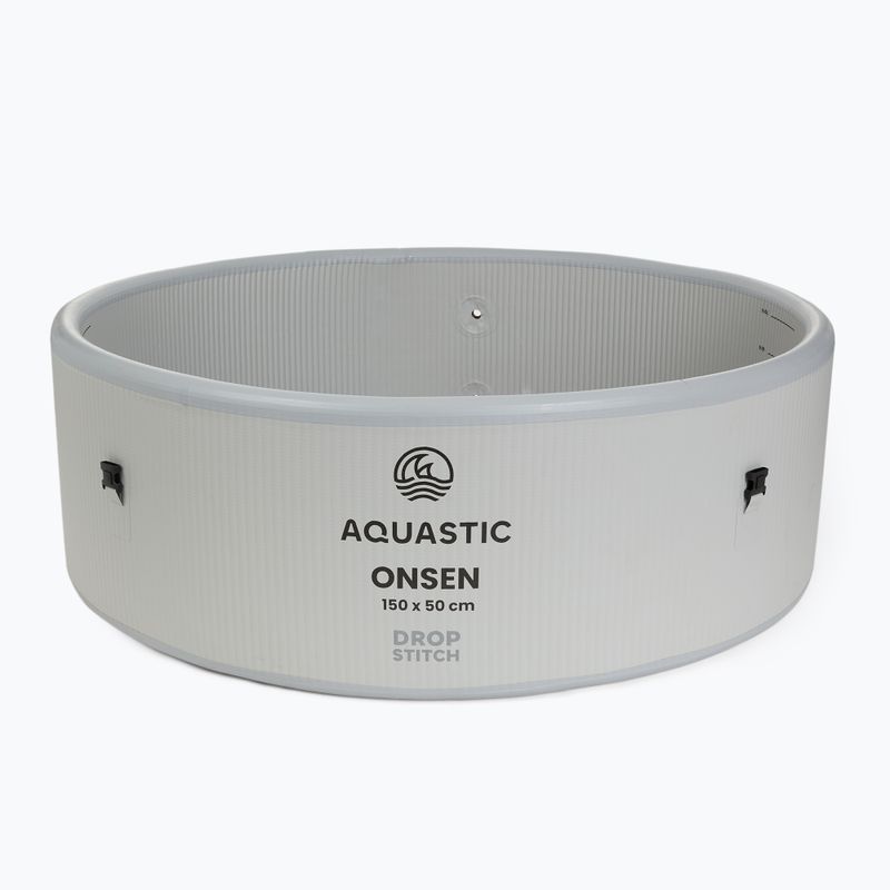 Piscină gonflabilă AQUASTIC ONSEN drop stitch 700 l 150 cm gri 5