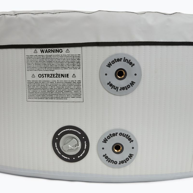 Piscină gonflabilă AQUASTIC ONSEN drop stitch 700 l 150 cm gri 10