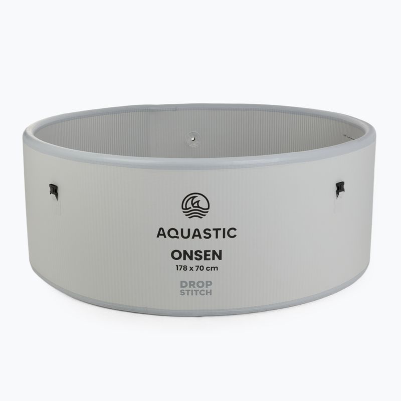 Piscină gonflabilă AQUASTIC ONSEN drop stitch 1200 l 178 cm gri 5