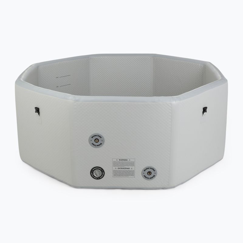 Piscină gonflabilă AQUASTIC ONSEN drop stitch 1400 l 186 cm gri 4