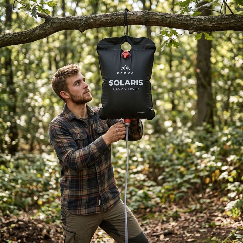 Duș de camping KADVA Solaris black 10