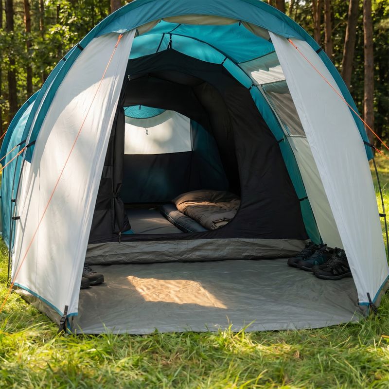 Cort de camping pentru 4 persoane KADVA Kavio 4 turcoaz 18