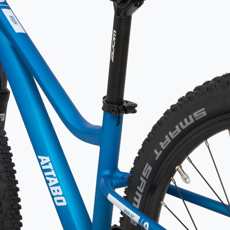 Bicicletă pentru copii ATTABO Rash 24" 11,4 kg Gen 2 albastru 15
