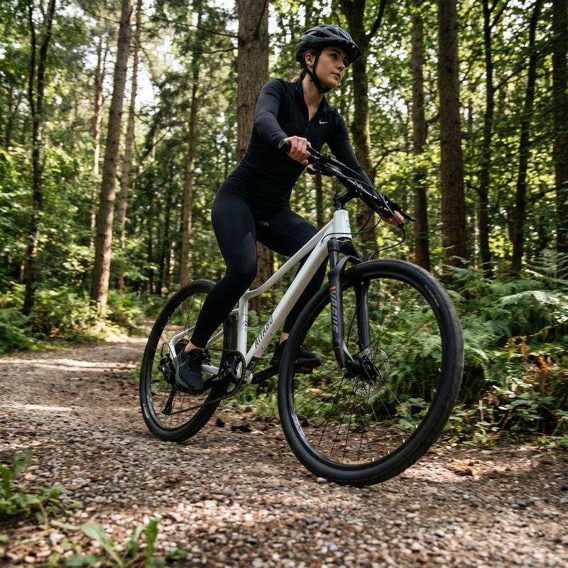 Bicicletă cross pentru femei ATTABO TORRE 5.0 28" white 5